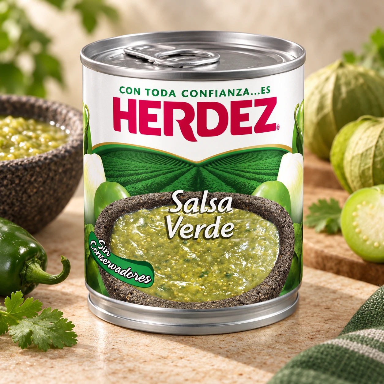 Salsa Verde Mexicana Cruda (Tomatillo & Jalapeño) — Salsa verde mexicana cruda: la base universal de cualquier taquería. Fresca, ácida y con el toque perfecto de cilantro.
