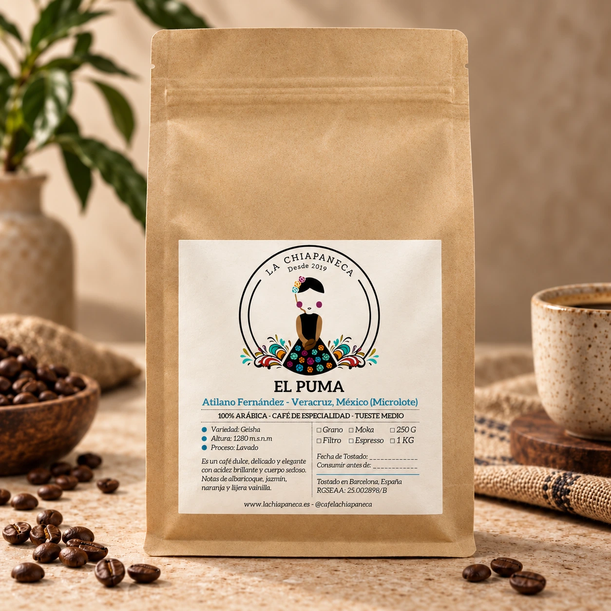 Café de Veracruz · Coatepec Natural — Café Coatepec de Veracruz proceso natural: cuerpo profundo con perfil a chocolate negro y frutos secos.