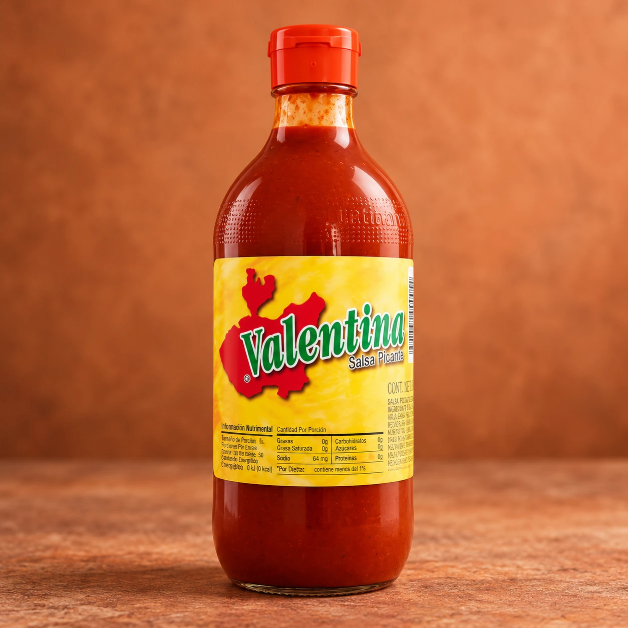 Salsa Valentina Picante (Botella Clásica) — La salsa picante mexicana más famosa. Perfecta para papas, palomitas, michis y chicharrones preparados.