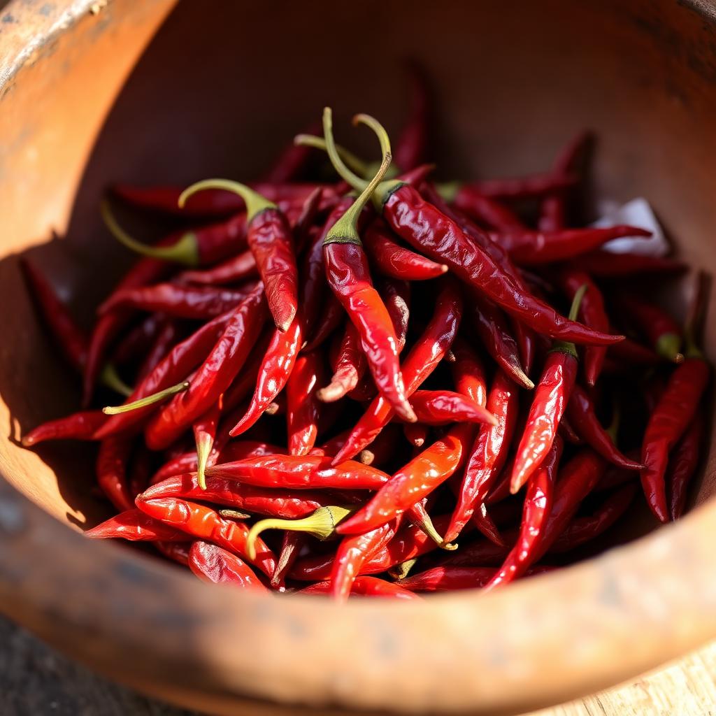 Chile de Árbol Seco — Chile de árbol seco entero, picante intenso y limpio. Para salsas y aceites.