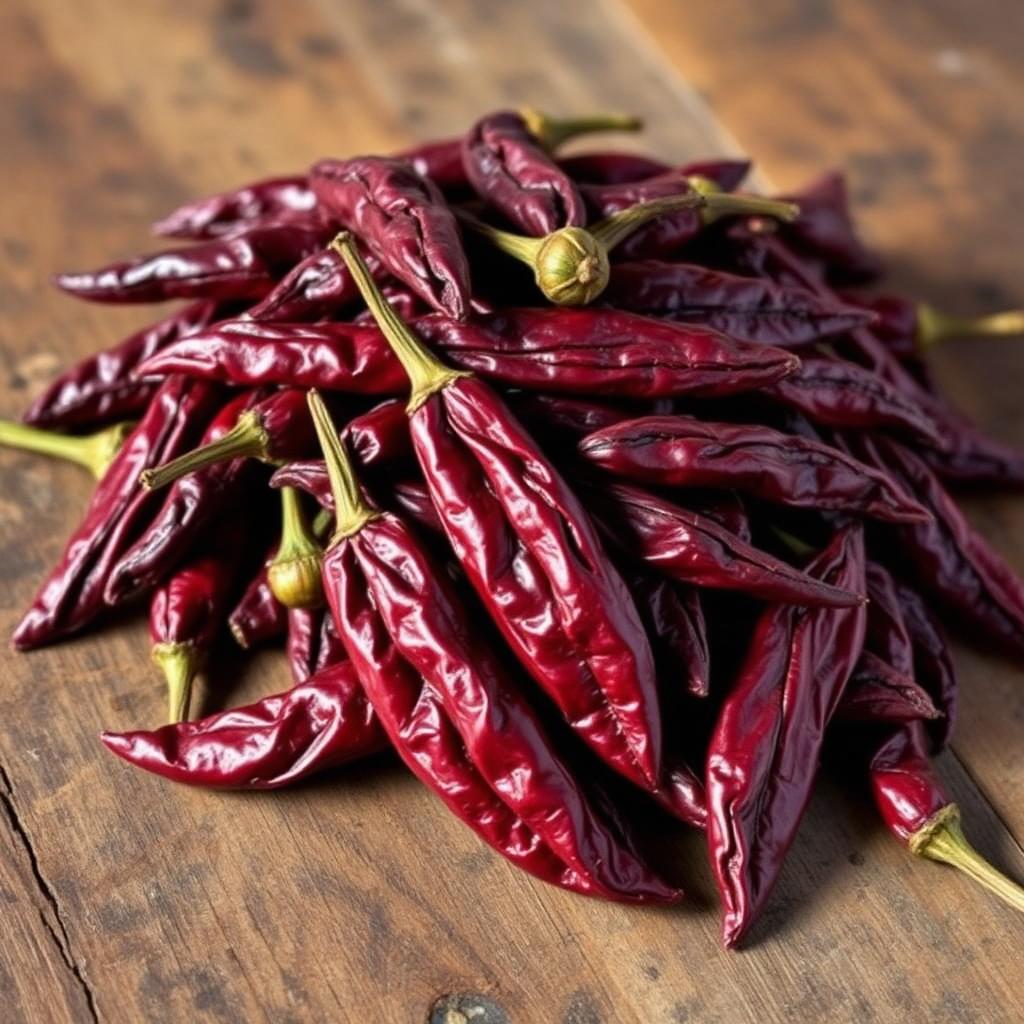 Chile Guajillo Seco — Comprar chiles secos en Madrid: guajillo entero de cosecha mexicana. Frutal y suave.
