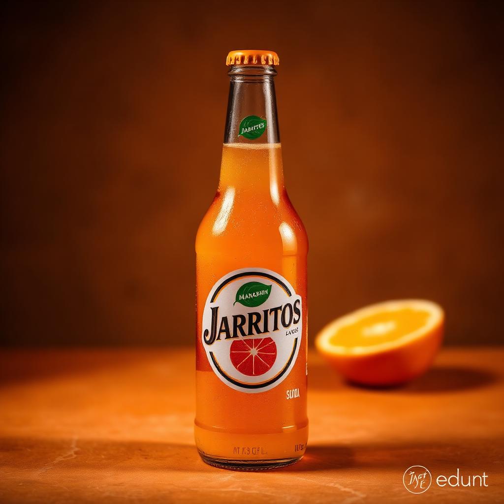 Refresco Jarritos Sabor Mandarina — Jarritos mandarina: cítrico, dulce y burbujeante. El refresco mexicano más popular para acompañar botanas.