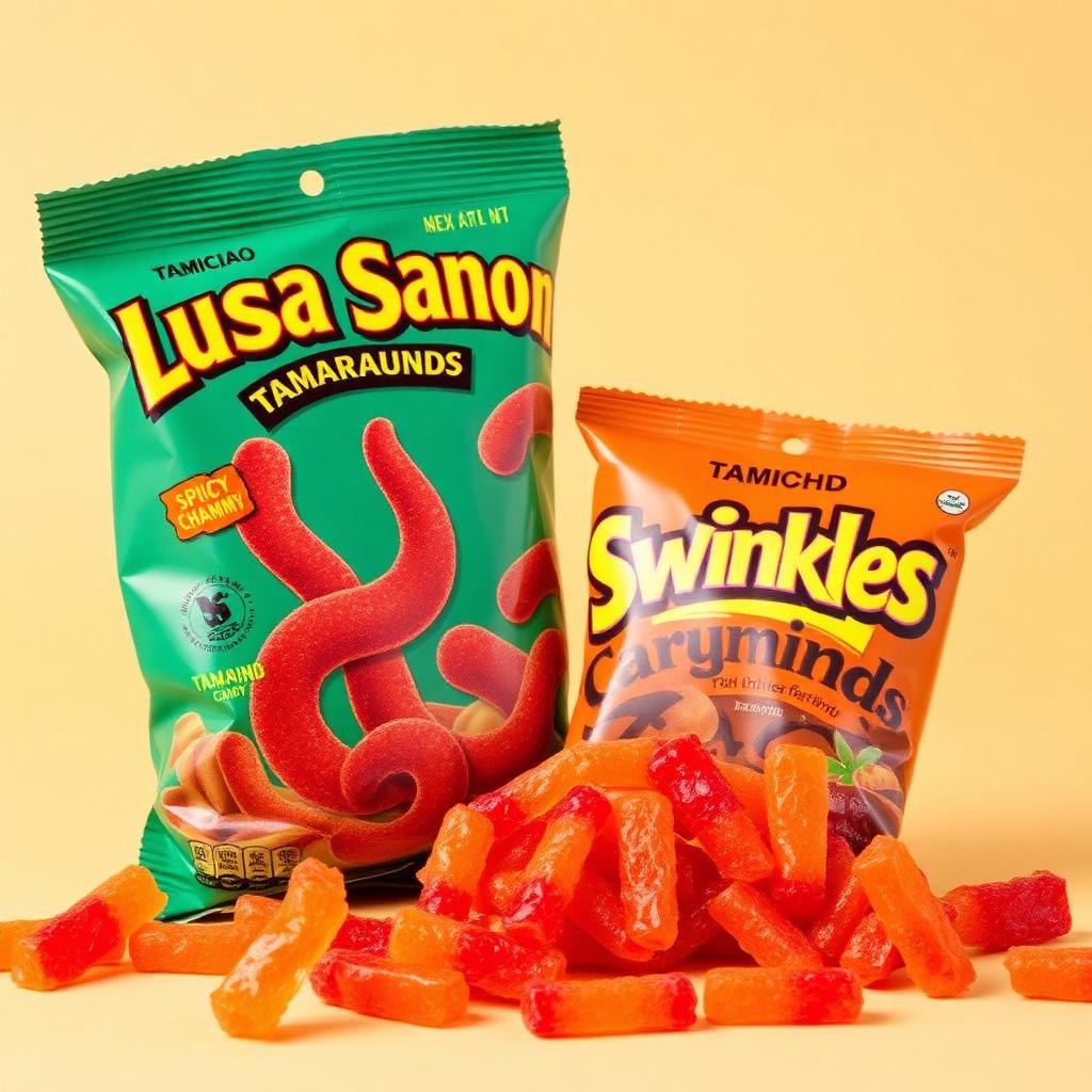 Lucas Gusano / Skwinkles Mix — Tiras de gominola y salsas de tamarindo ideales para los amantes del sabor intenso y los desafíos picantes.