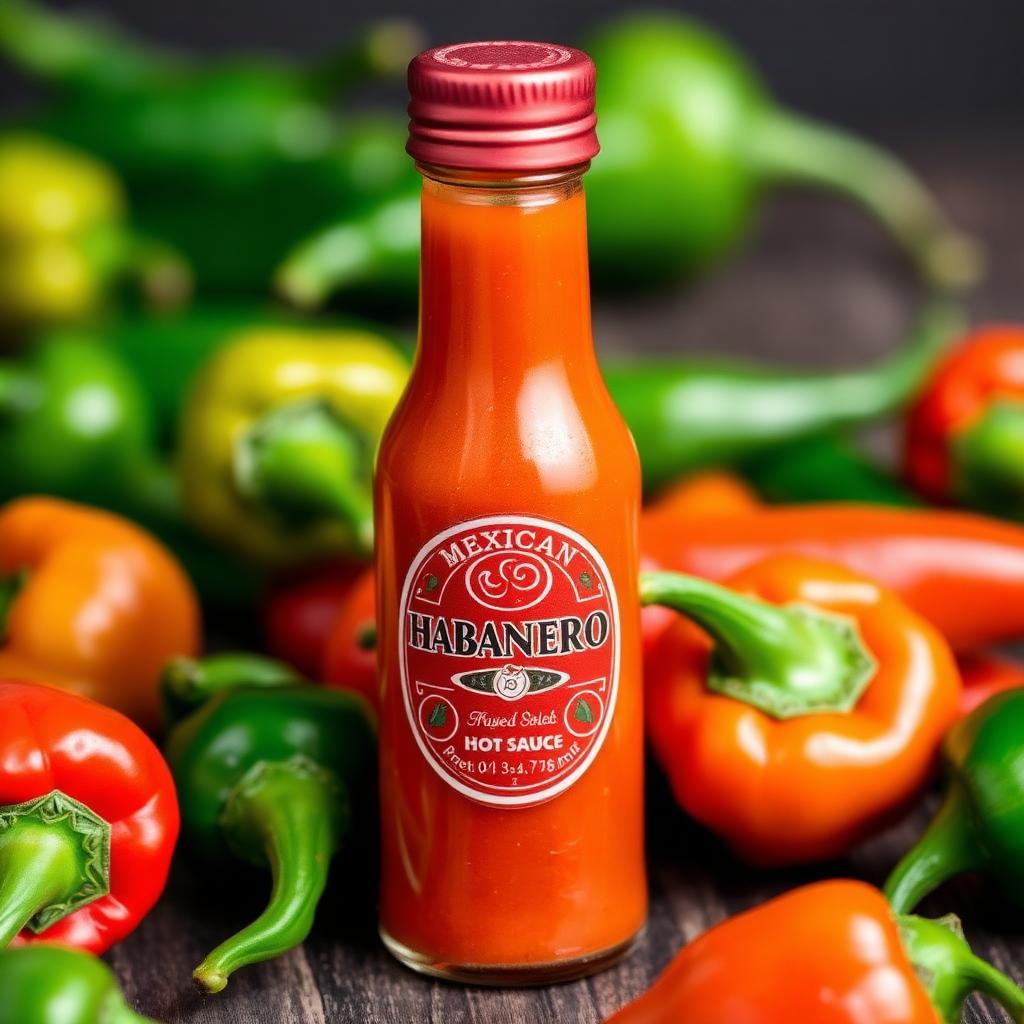 Salsa de Chile Habanero Extra Picante — Habanero yucateco con vinagre y zanahoria. Para quien no le teme al picor real.