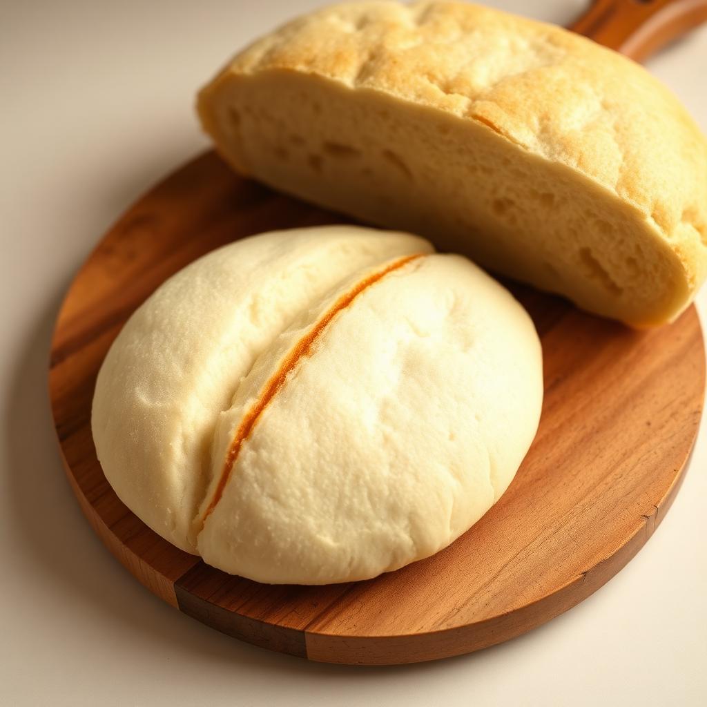 Telera Tradicional — Pan blanco plano dividido en tres secciones, corteza suave y miga idónea para tortas y cemitas.